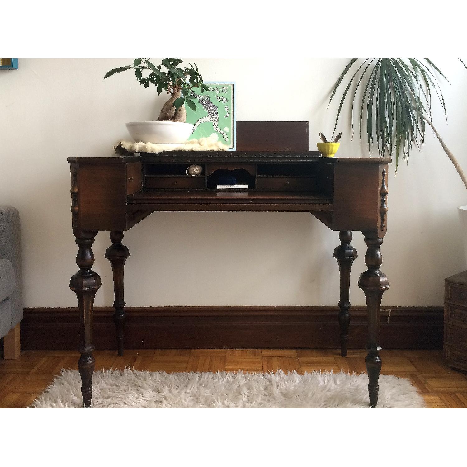 Bay View Furniture Co Vintage FlipTop Ladies Desk AptDeco