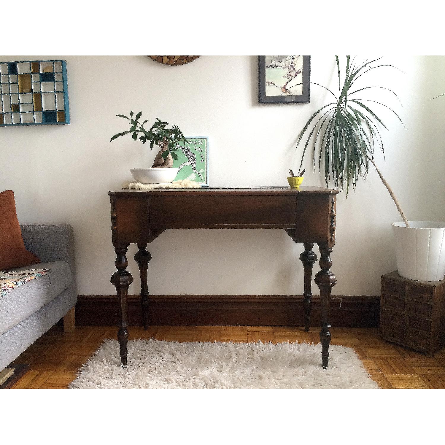 Bay View Furniture Co Vintage Flip-Top Spinet Ladies Desk - image-4