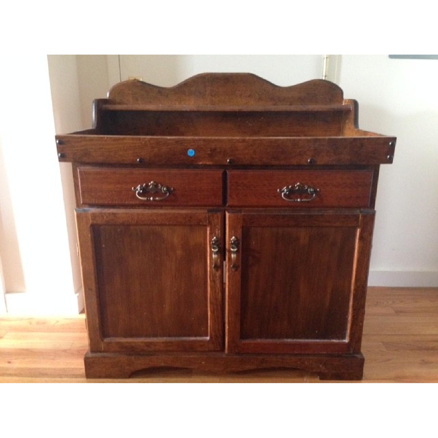 Vintage Solid Wood Baby Changing Table - image-2