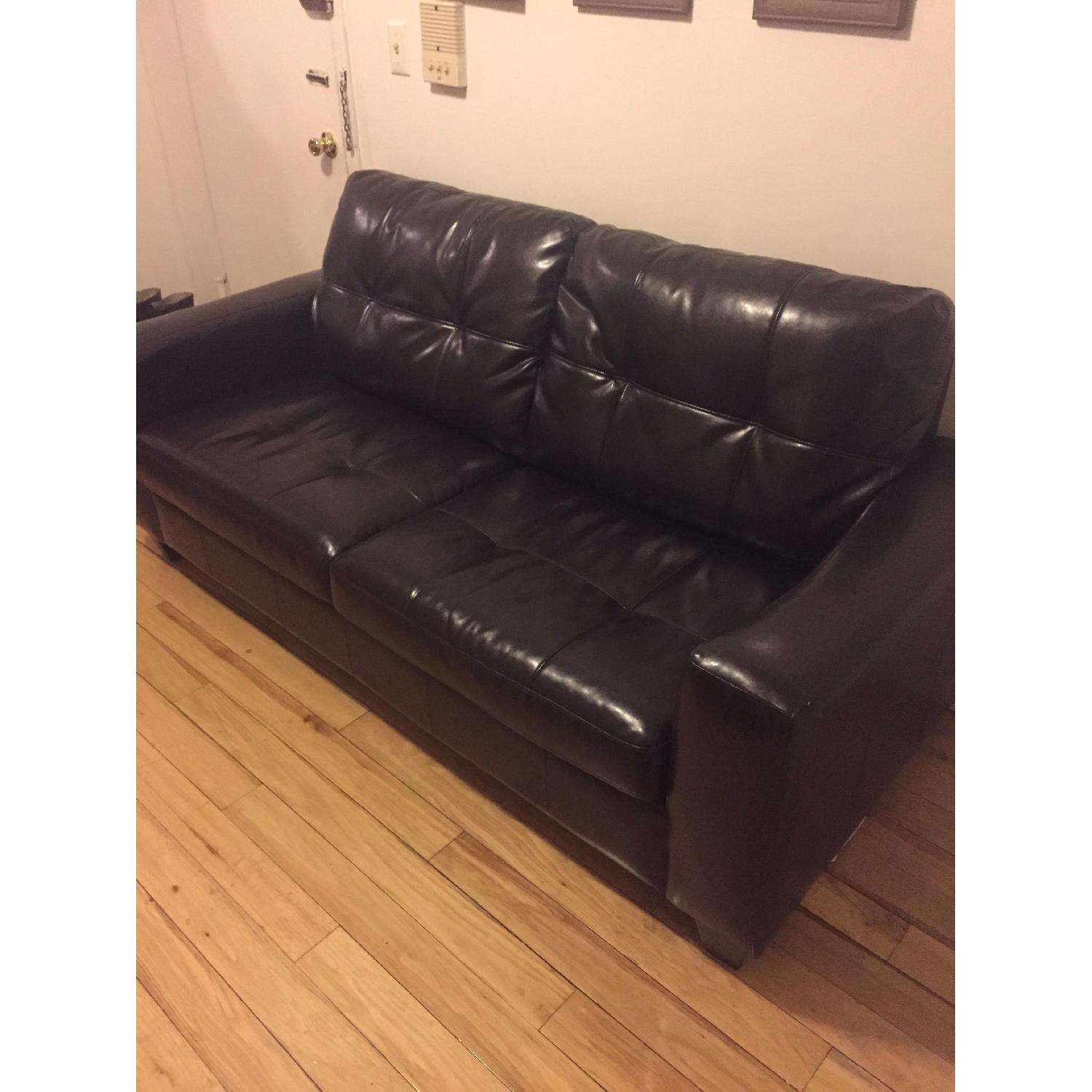 Leather Sofa Bed - image-2