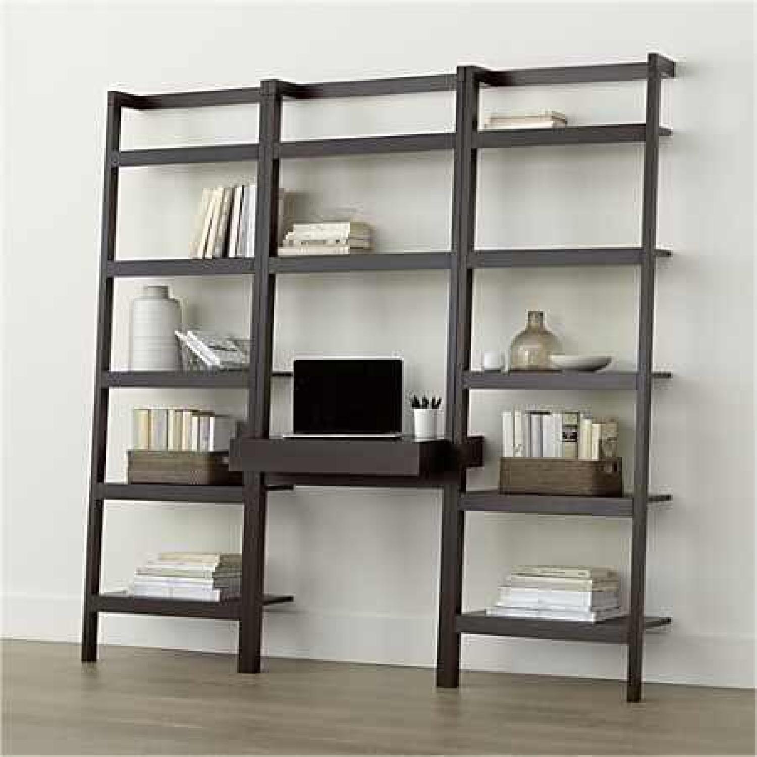 Crate & Barrel Leaning Desk and Bookshelves AptDeco