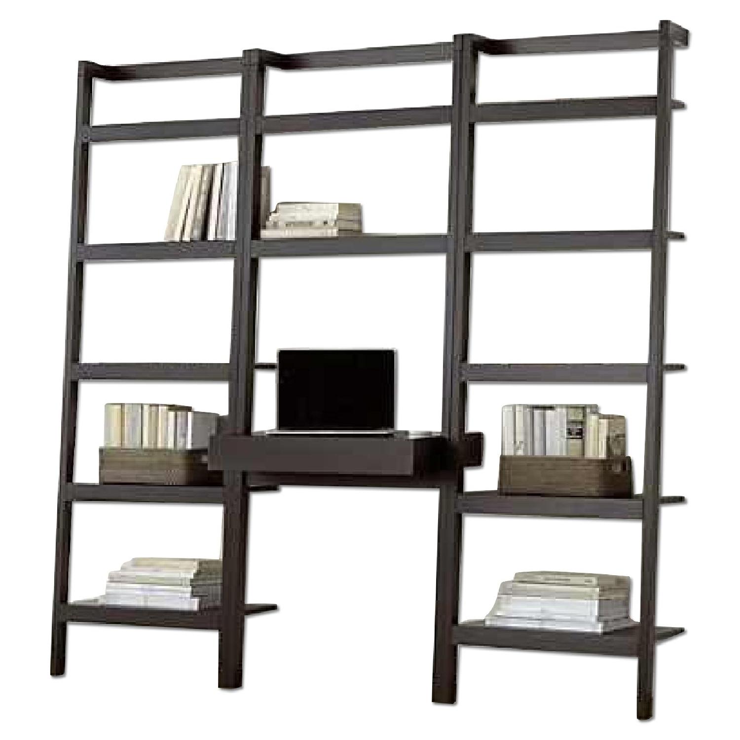 Crate & Barrel Leaning Desk and Bookshelves AptDeco