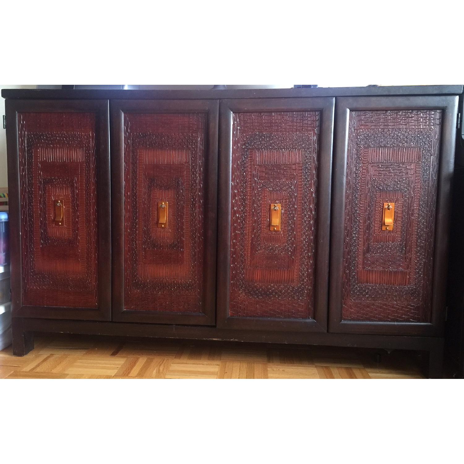 Pier 1 Terracotta TV Stand - image-1