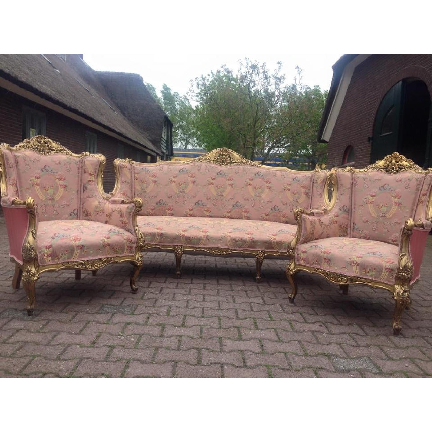 Louis XVI Sofa + 4 Chairs - image-1