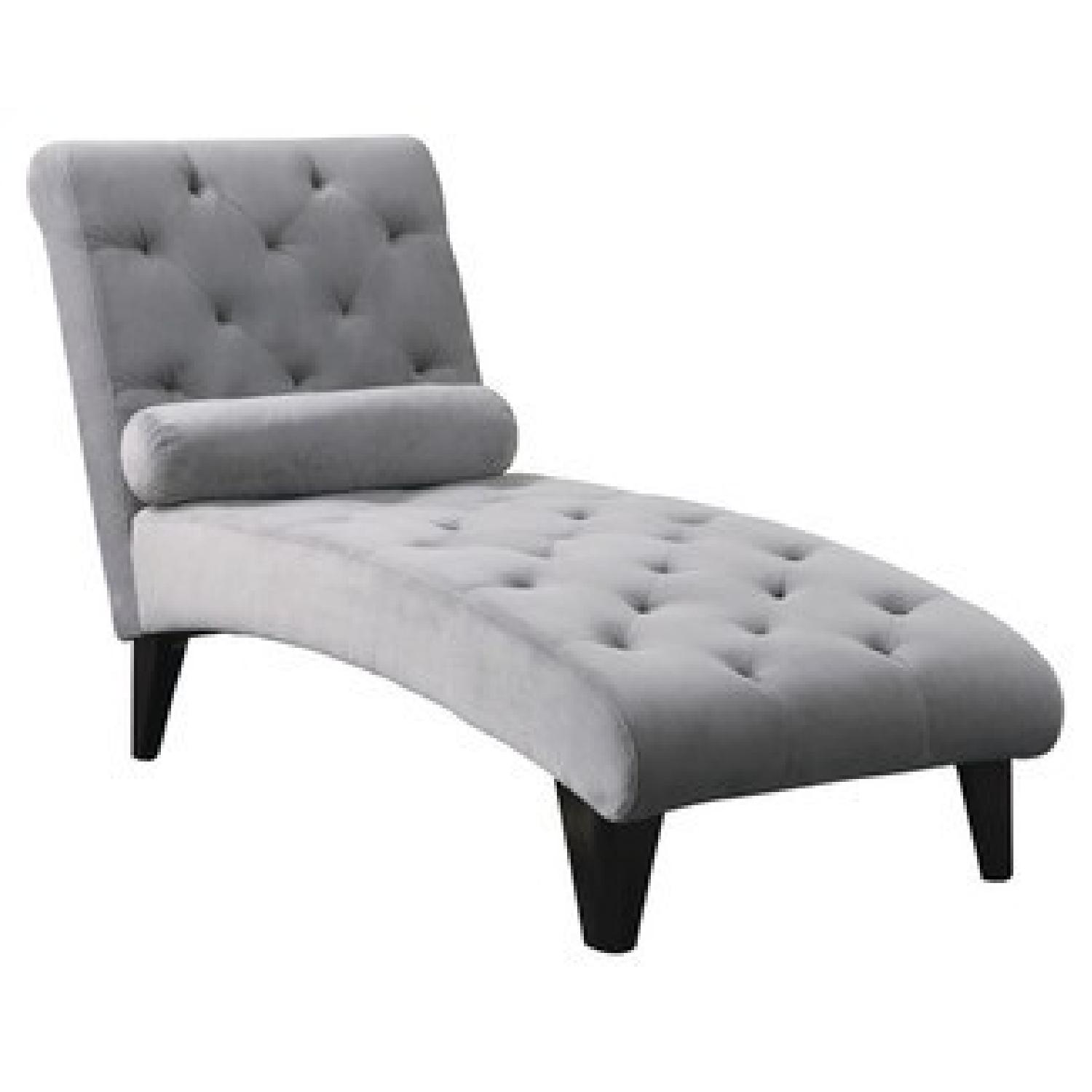 Blue Velvet Chaise Lounge - image-3