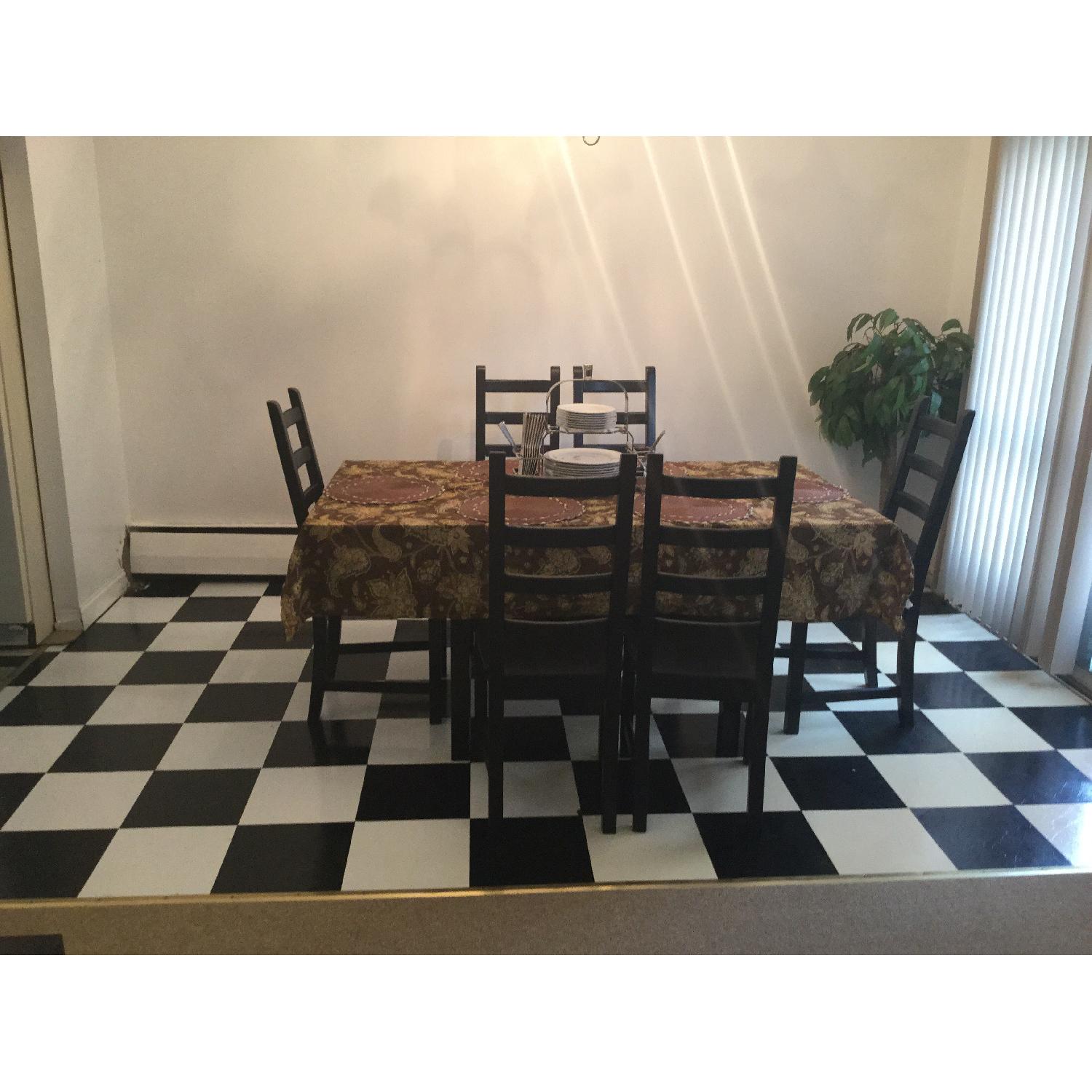 Ikea Bjursta Dining Table w/ 6 Kaustby Chairs - image-2