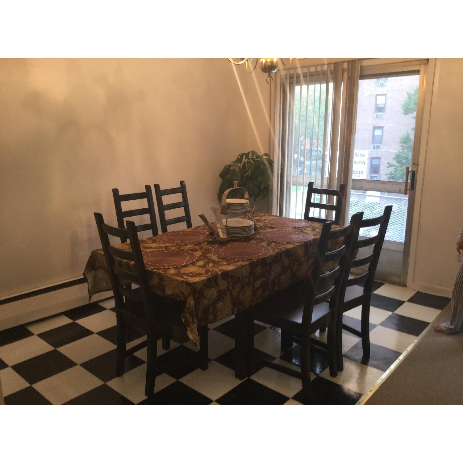 Ikea Bjursta Dining Table w/ 6 Kaustby Chairs - image-3