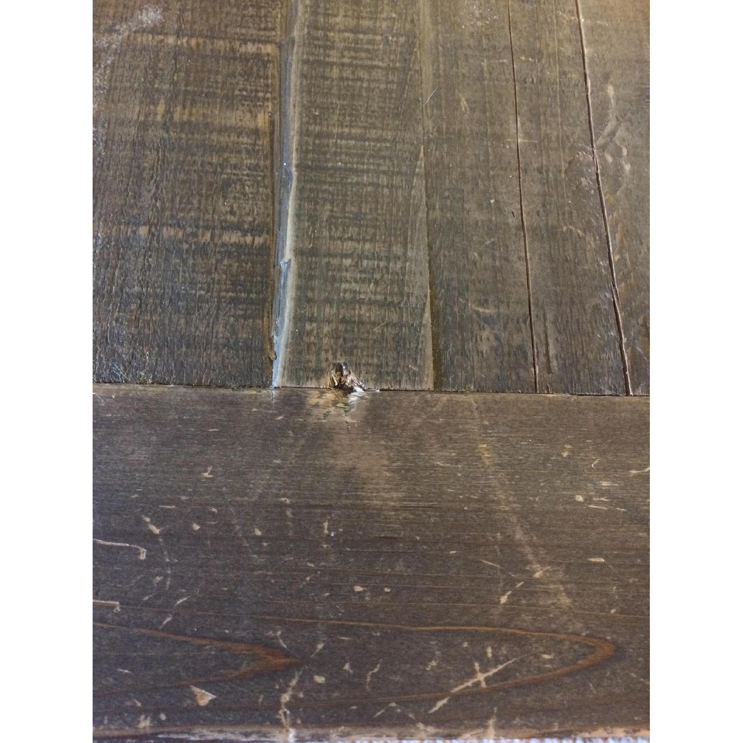 Restoration Hardware Reclaimed Wood & Zinc Strap Rectangular Dining