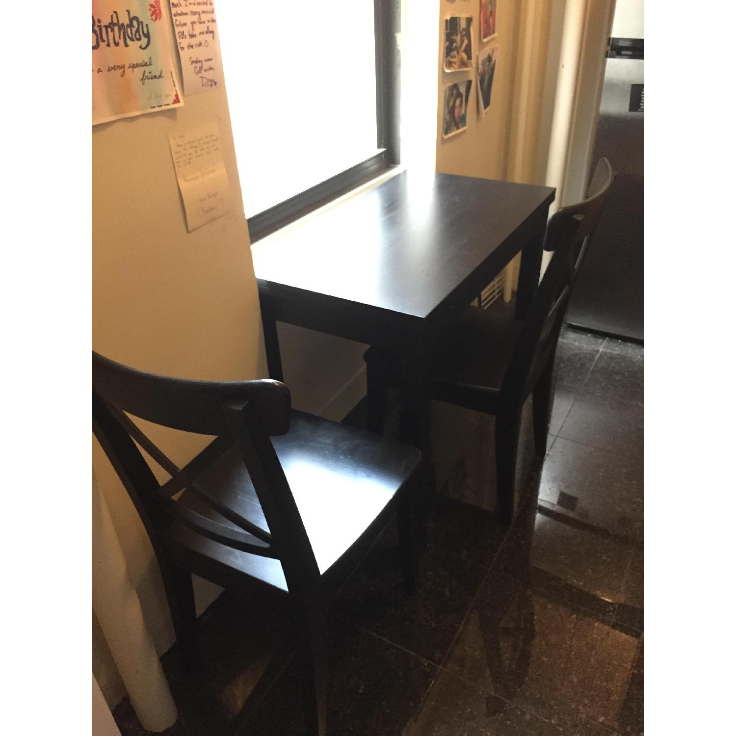 Ikea Expandable Dining Table w/ 2 Chairs - image-2
