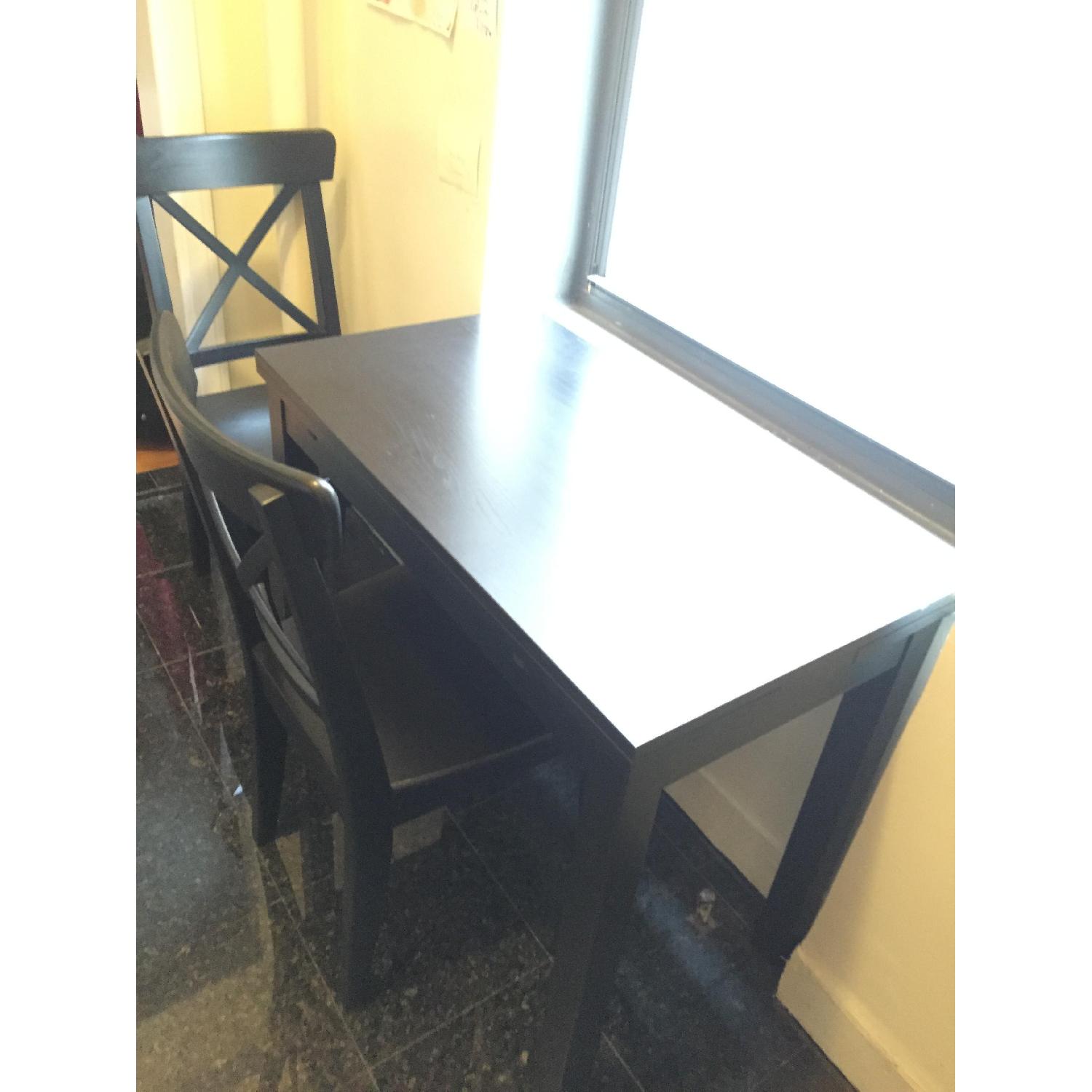Ikea Expandable Dining Table w/ 2 Chairs - image-3