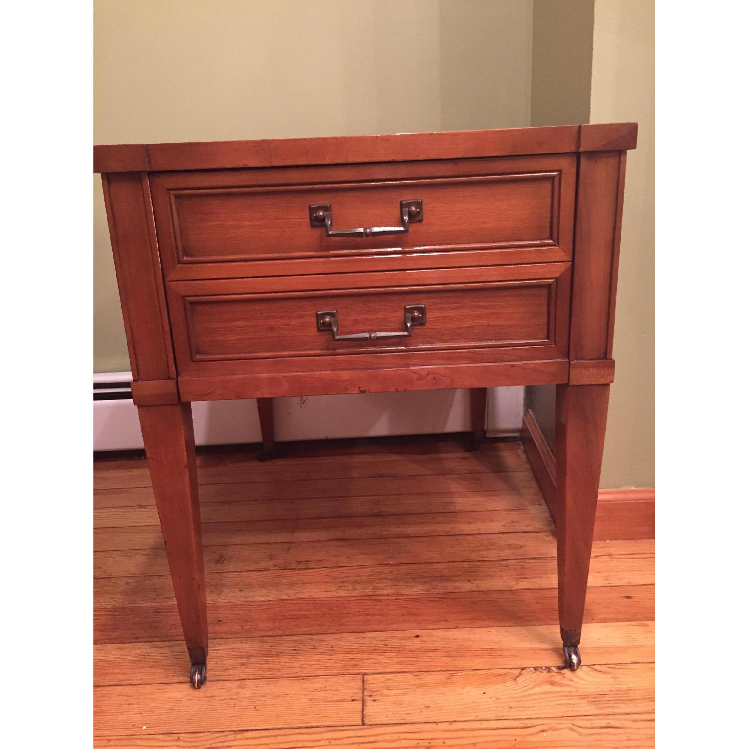 Antique Side Table w/ Drawer - image-5