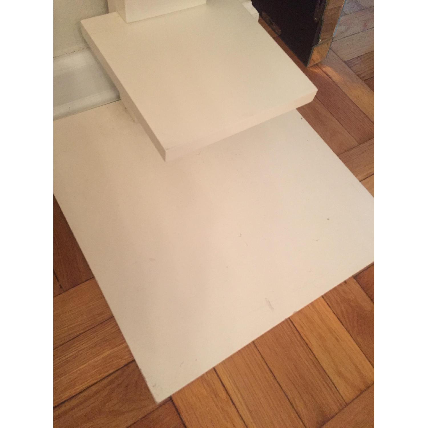 West Elm White Lacquer Floating Bookshelf - image-3