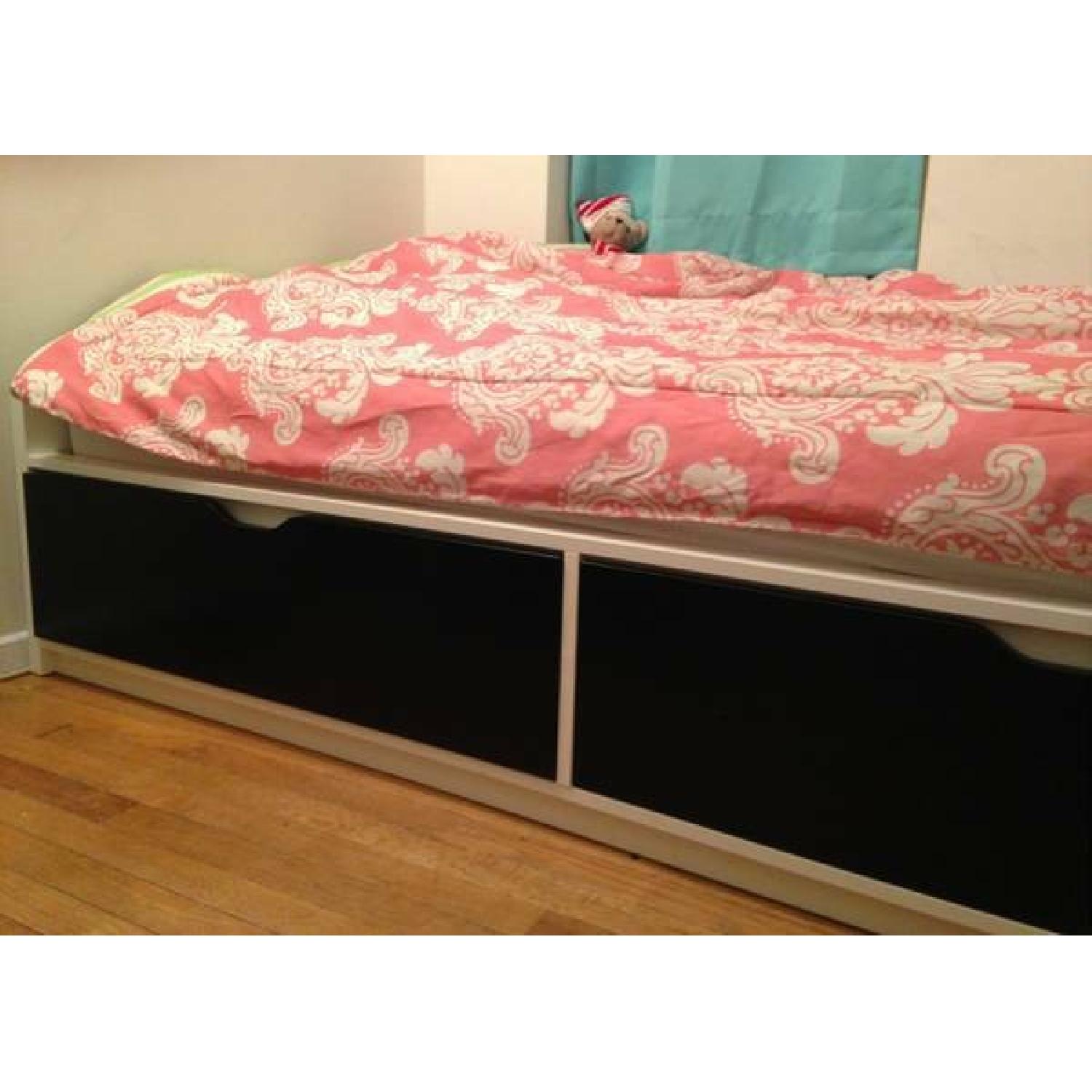 Ikea Twin Size Bed w/ Built-In Storage - image-1