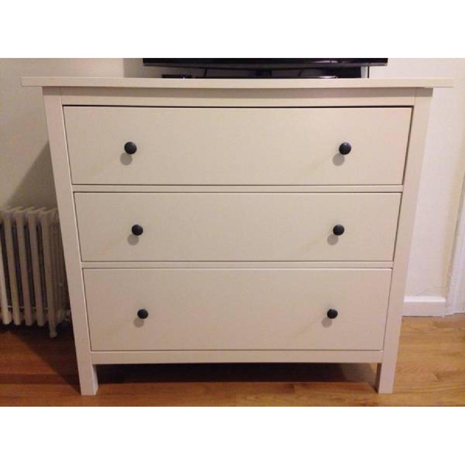 Ikea Hemnes White 3-Drawer Dresser - image-1