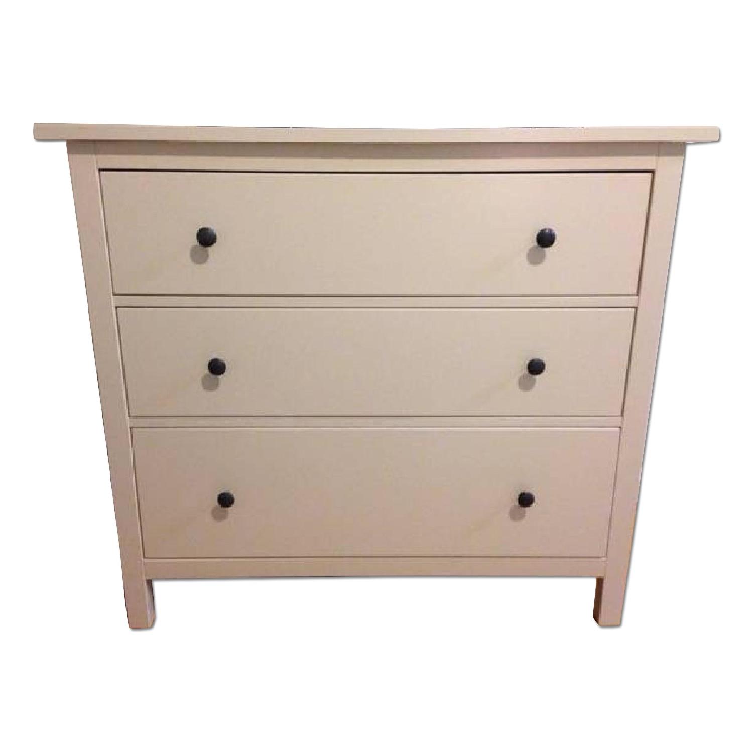 Ikea Hemnes White 3Drawer Dresser AptDeco