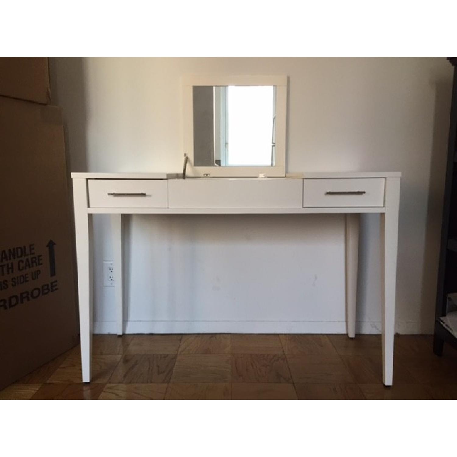 West Elm White Vanity - image-2