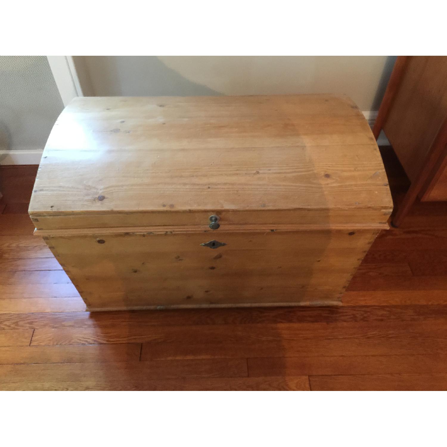 Antique Pine Chest - image-5