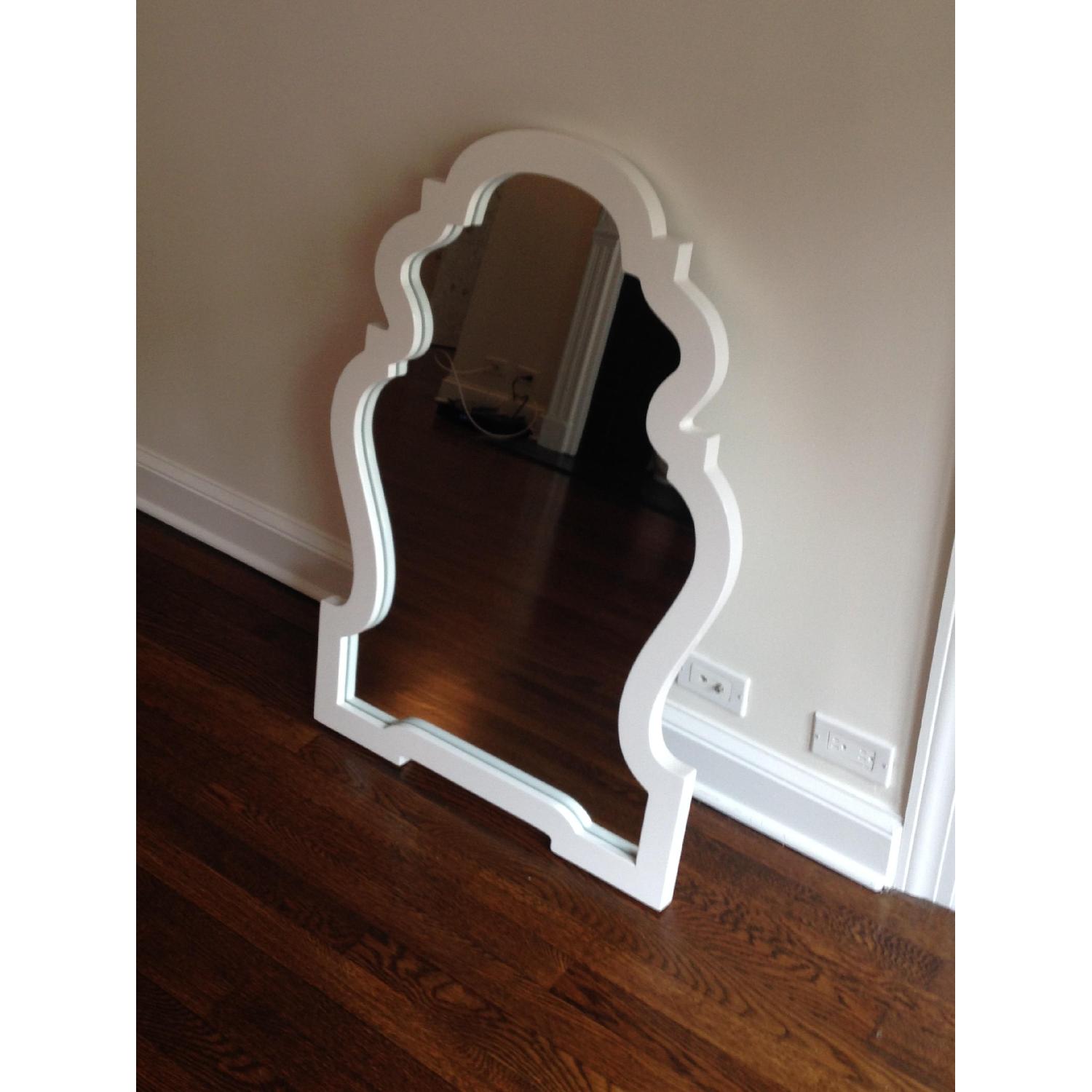 Jonathan Adler Queen Anne Mirror in White - image-2