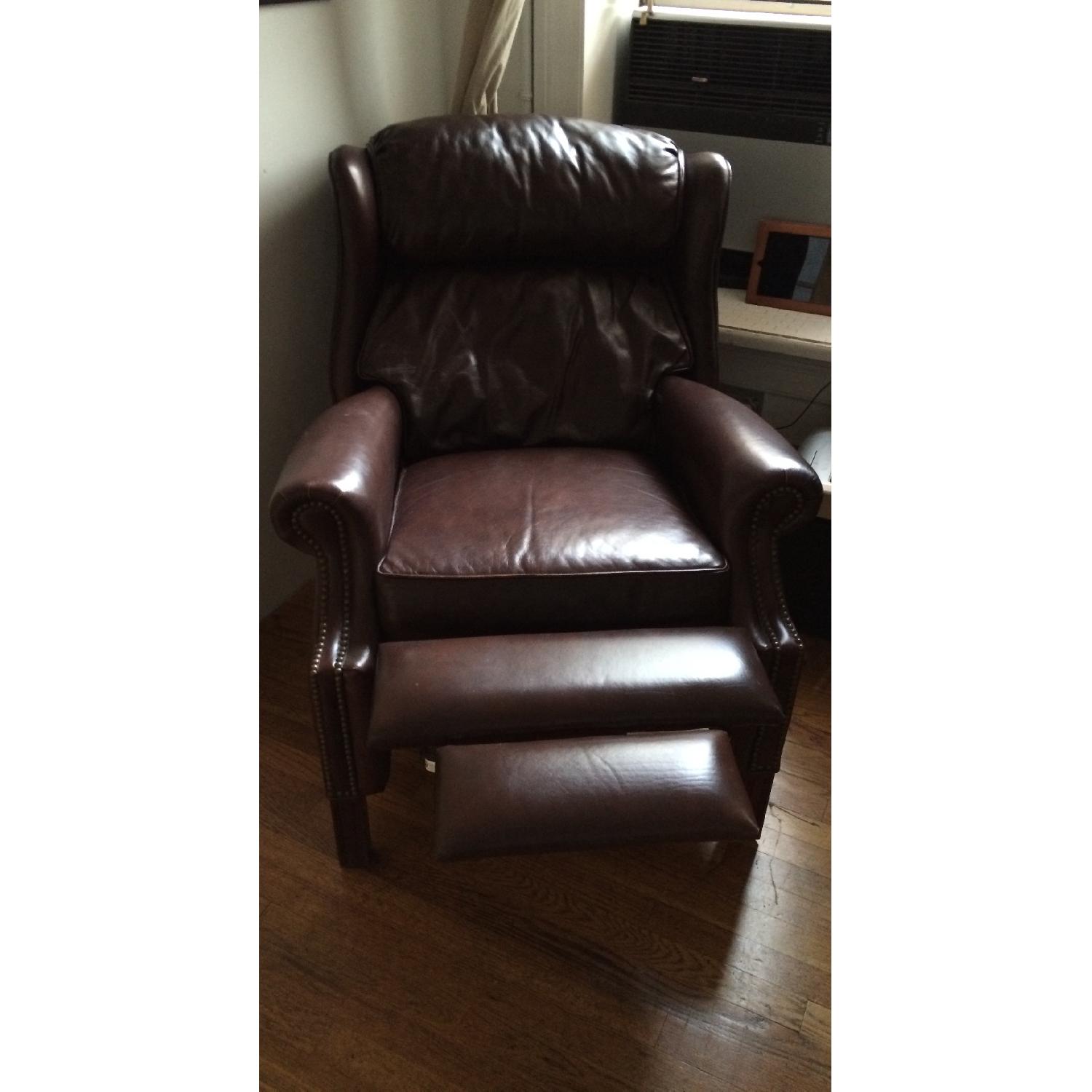 Stickley Audi & Co Leather Recliner AptDeco
