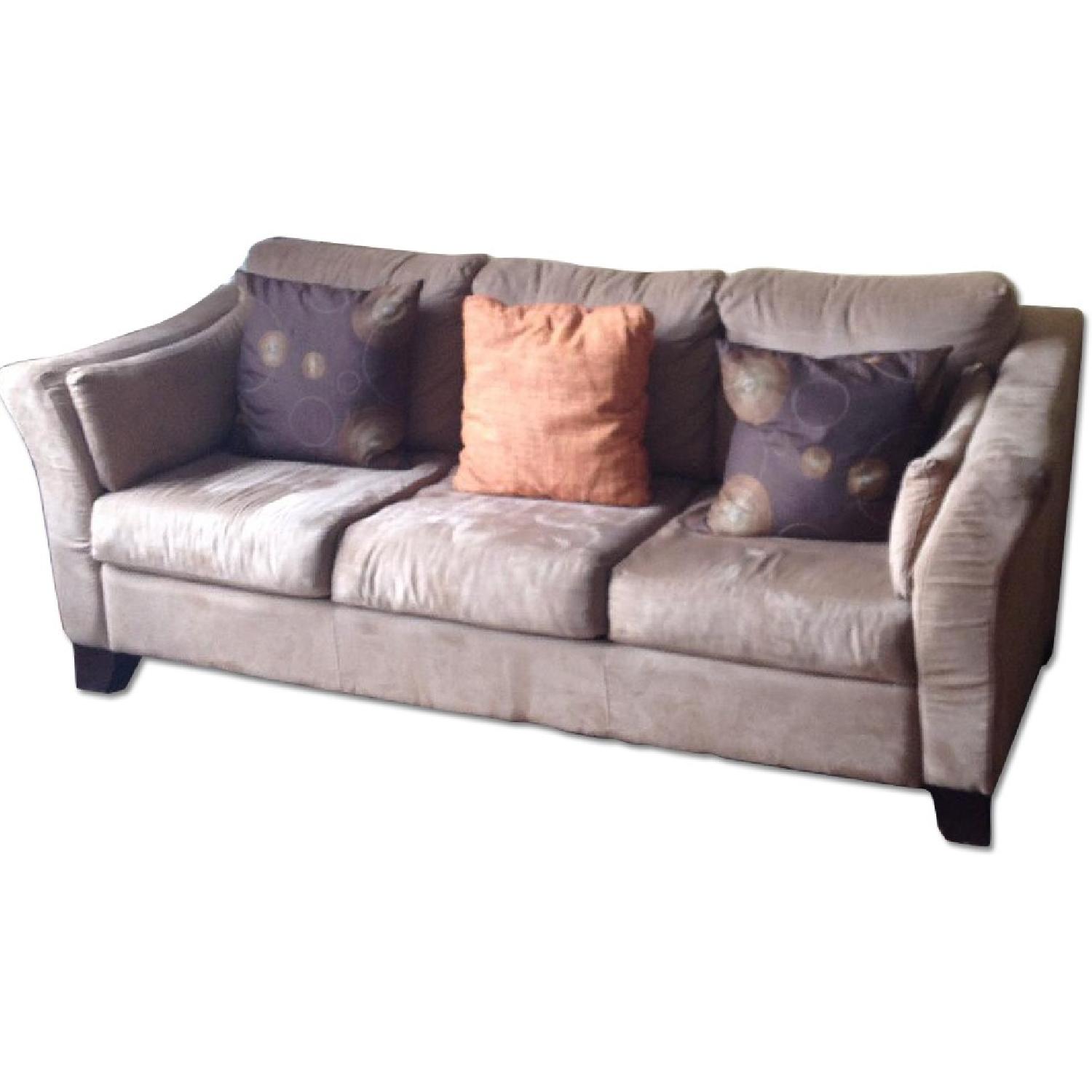 Jennifer Convertibles Sleeper Sofa + Matching Chair AptDeco