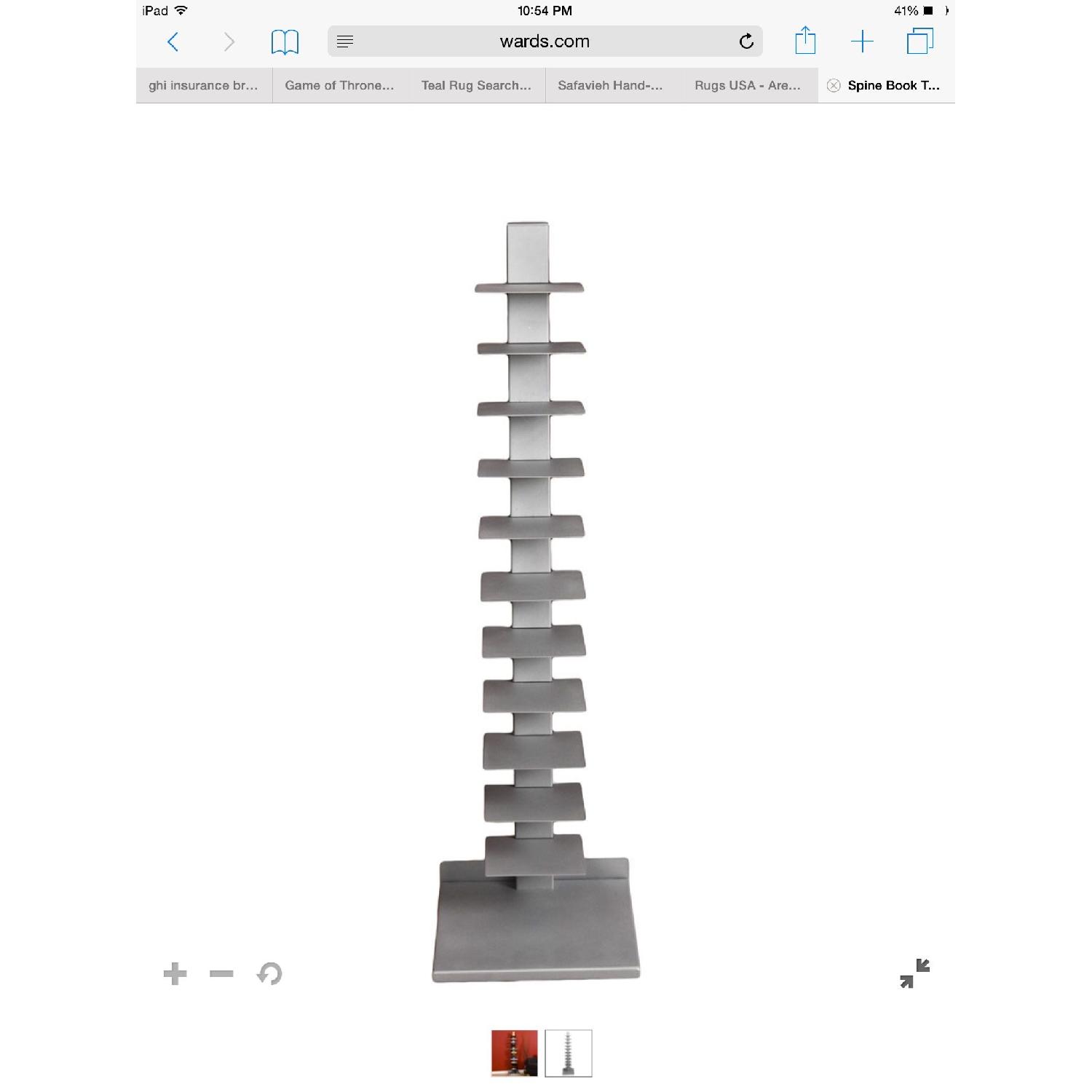 SEI Metal Spine Bookshelf/Book Tower - image-4