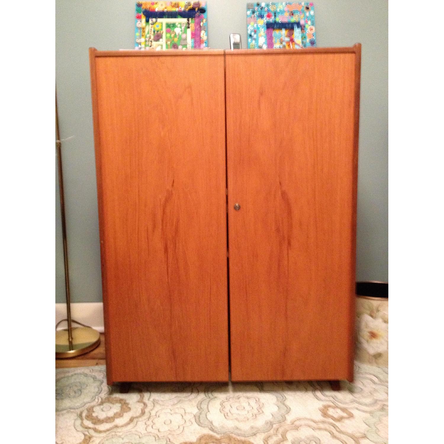 Custom-Crafted Oak Secretary Desk - image-3