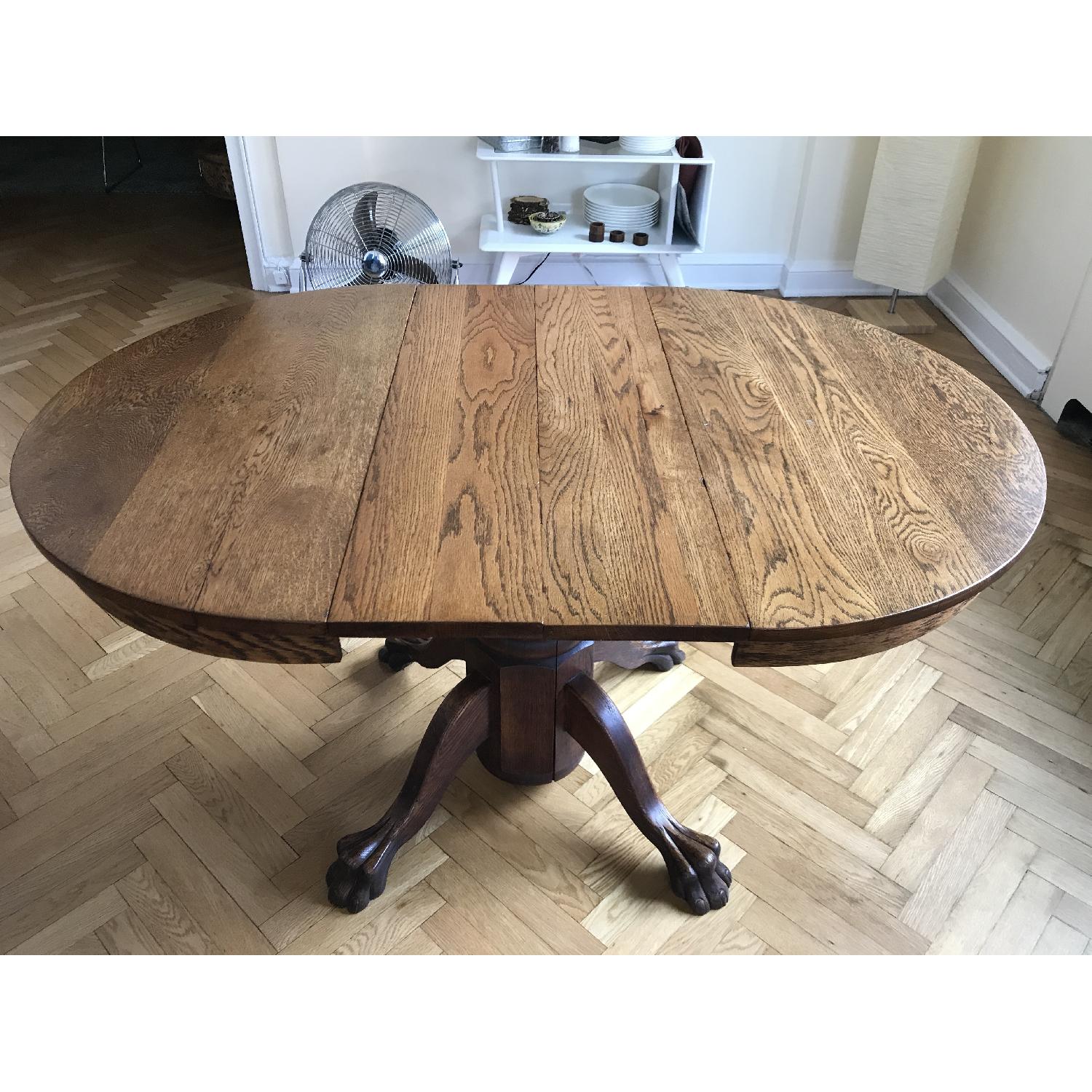 Oak Bear-Claw Round Dining Table - image-3