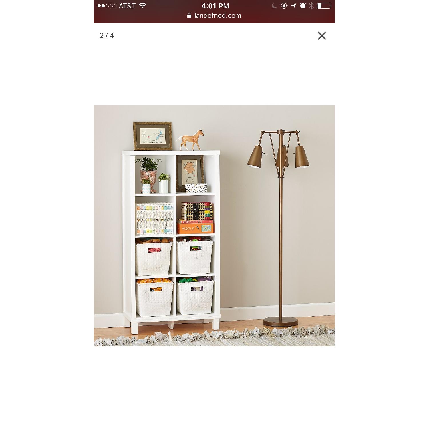 Land of Nod Cubic Tall Bookcase w/ 8-Cubes - image-4