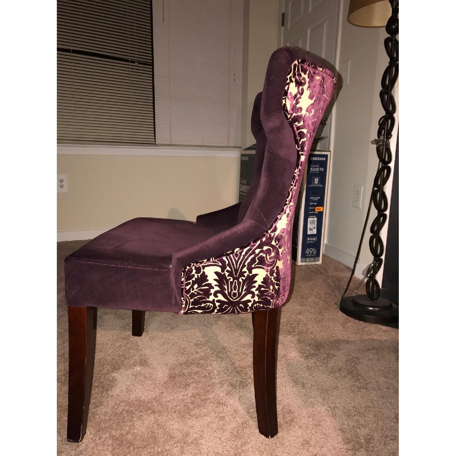 Pier 1 Hourglass Velvet Dining Chair in Purple - image-2