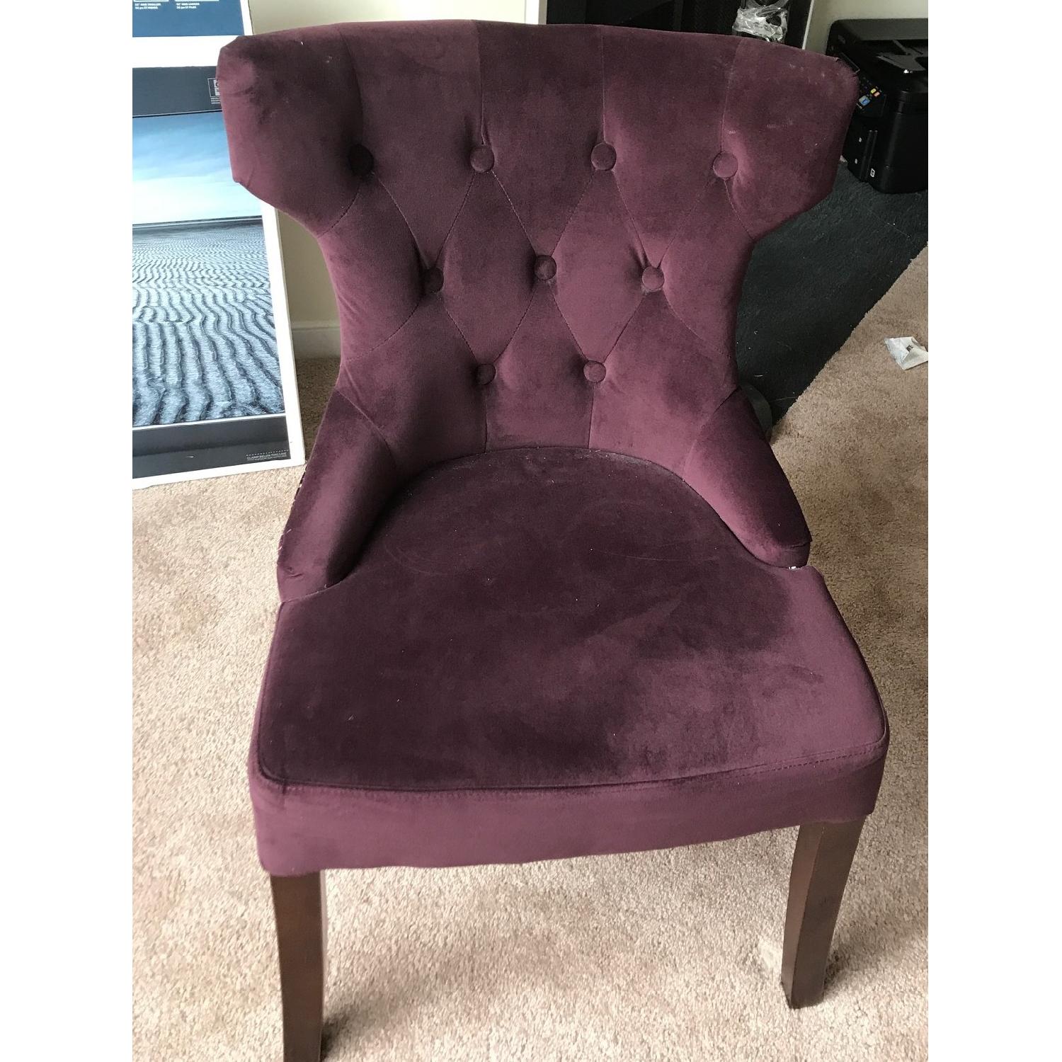 Pier 1 Hourglass Velvet Dining Chair in Purple - image-6