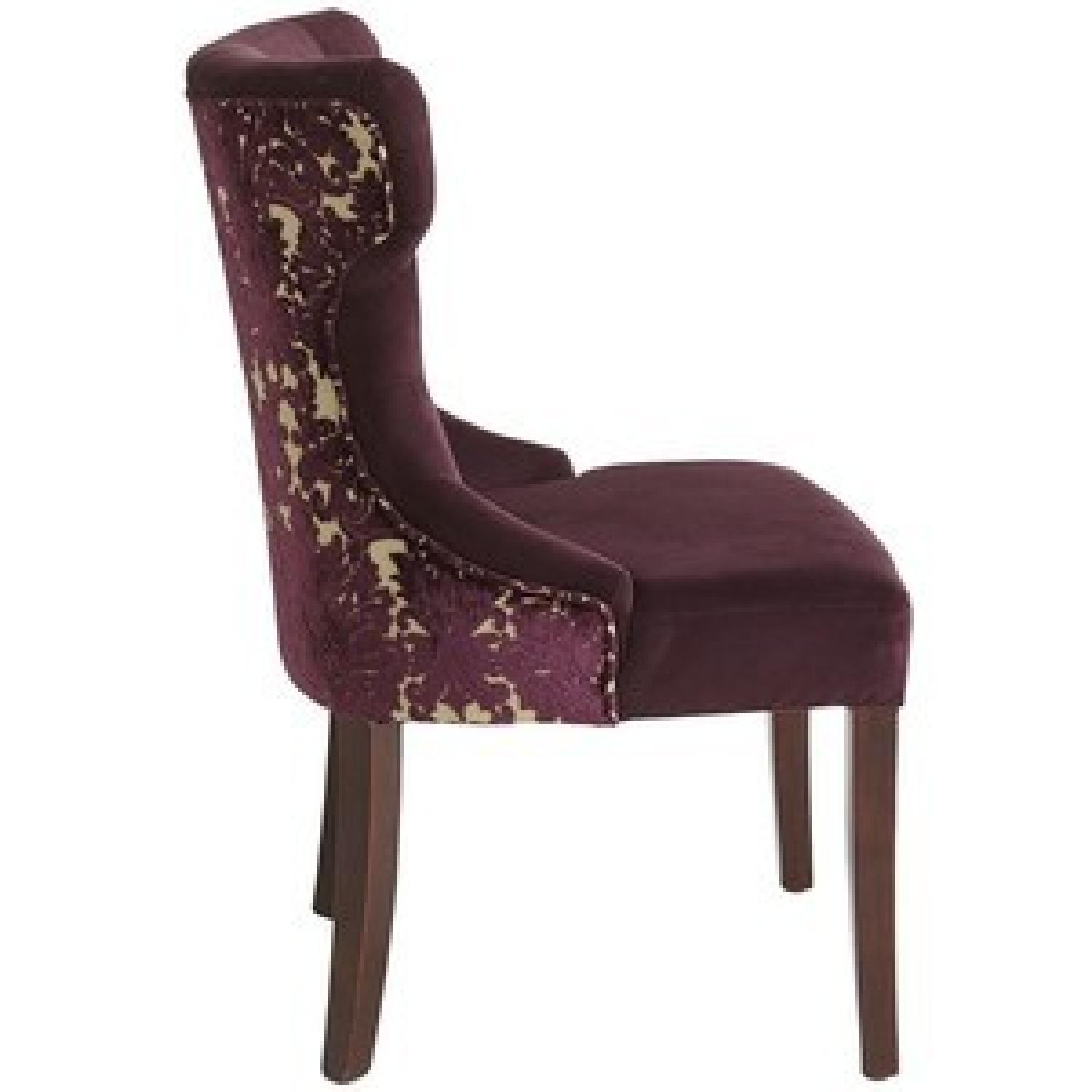 Pier 1 Hourglass Velvet Dining Chair in Purple - image-7