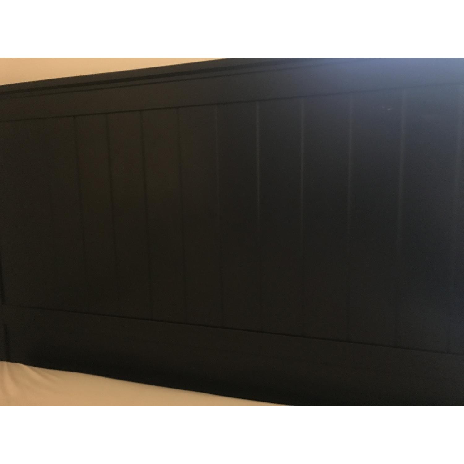Ikea Undredal Black Queen Size Bed Frame AptDeco