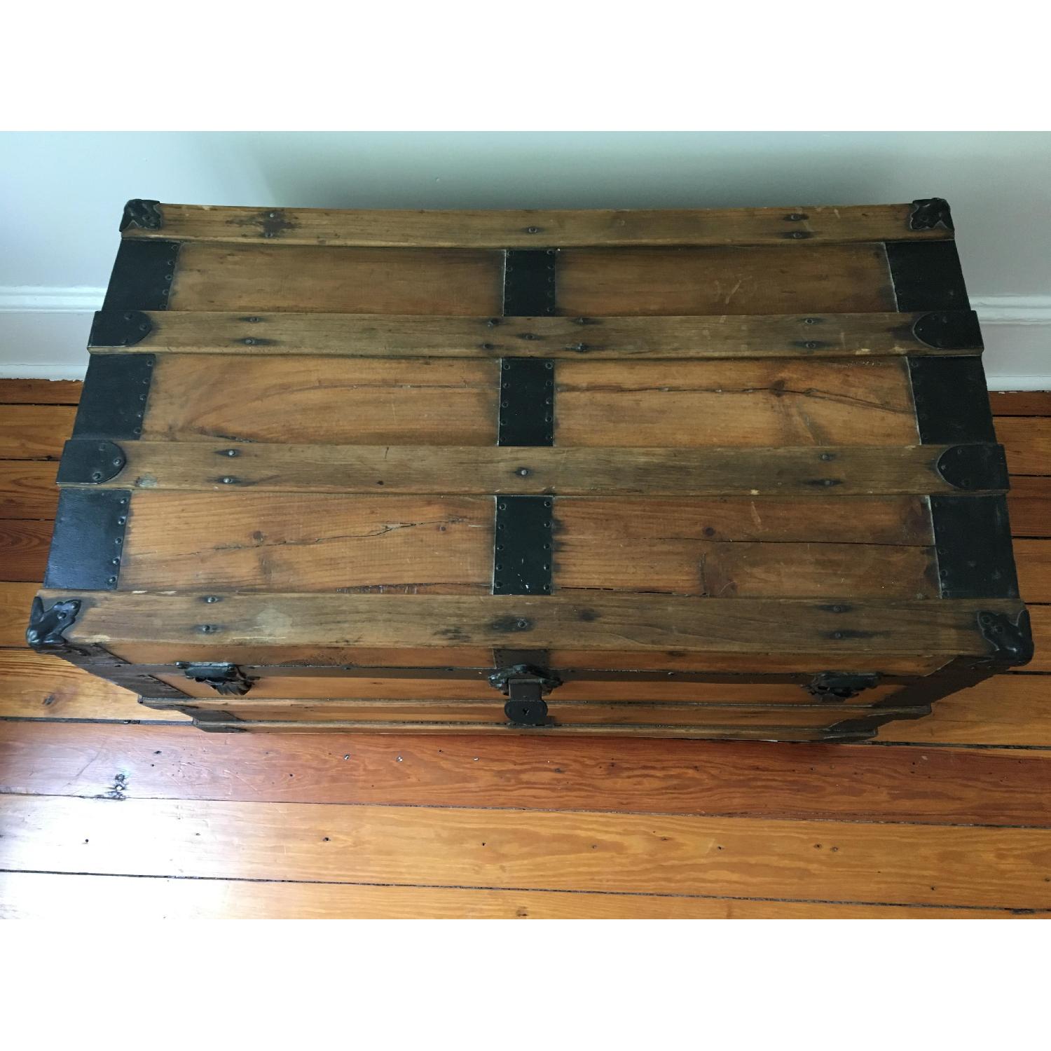 Restored Vintage Steamer Trunk - image-6