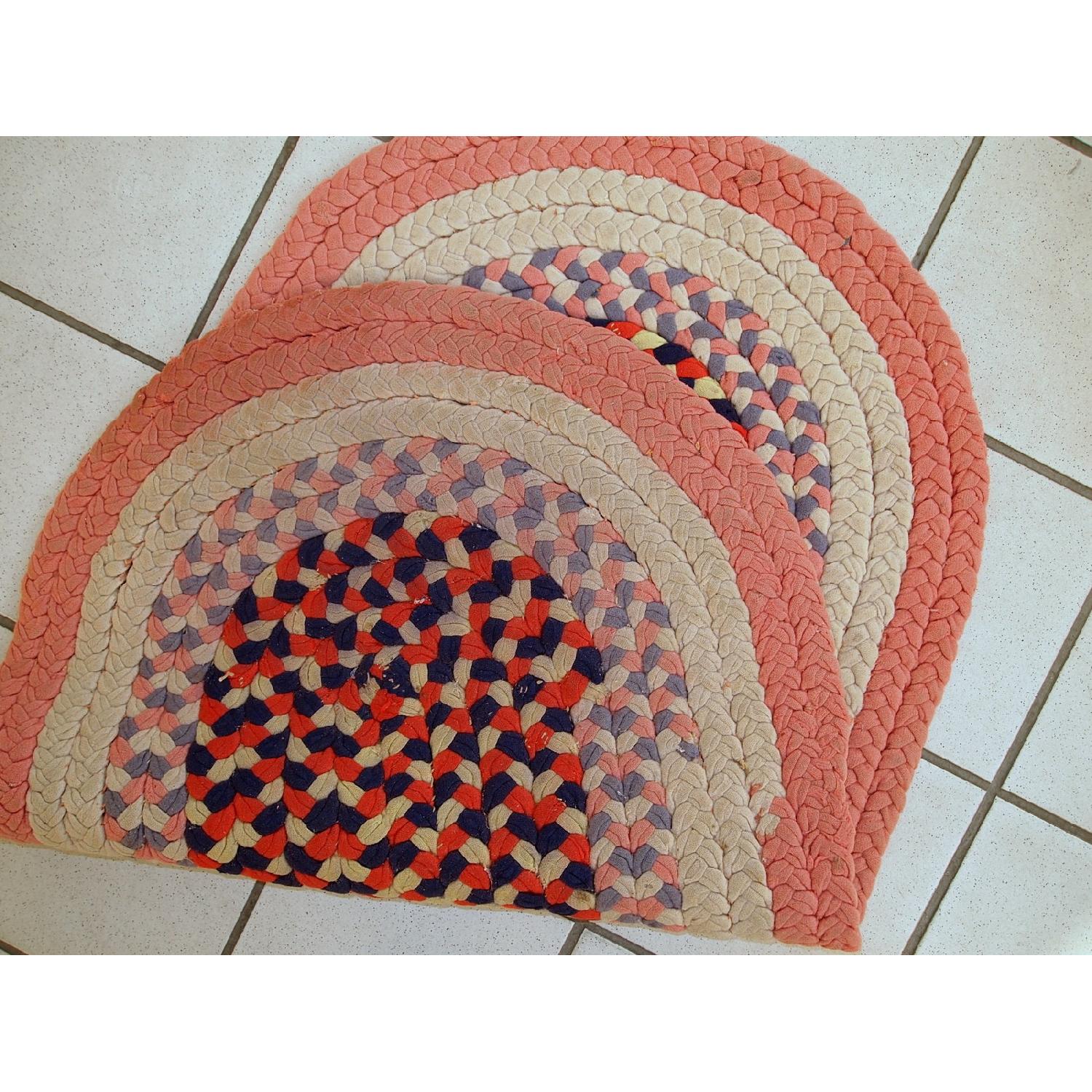 Antique 1920s American Braided Rug - image-3