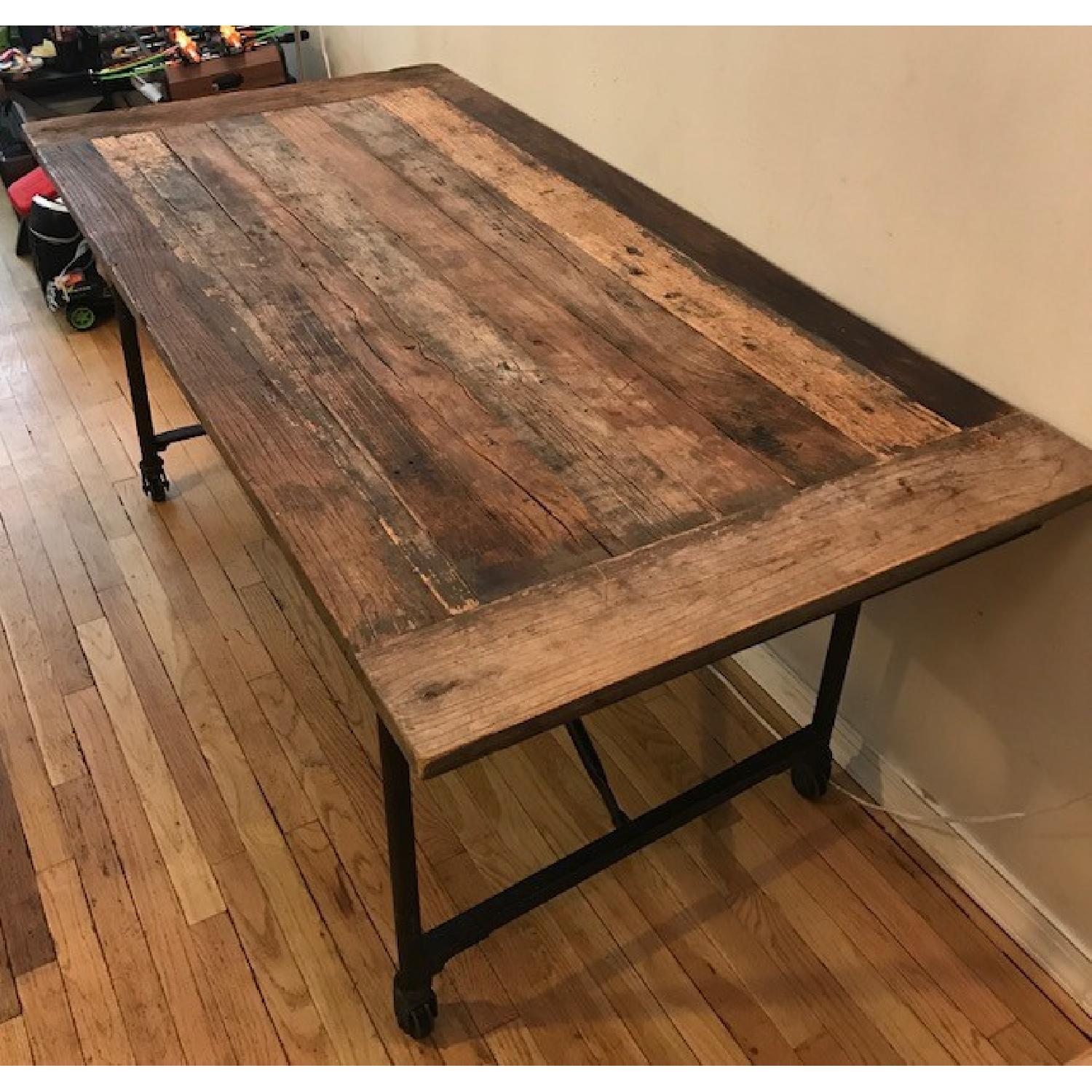 Restoration Hardware Flatiron Rectangular Dining Table - image-2