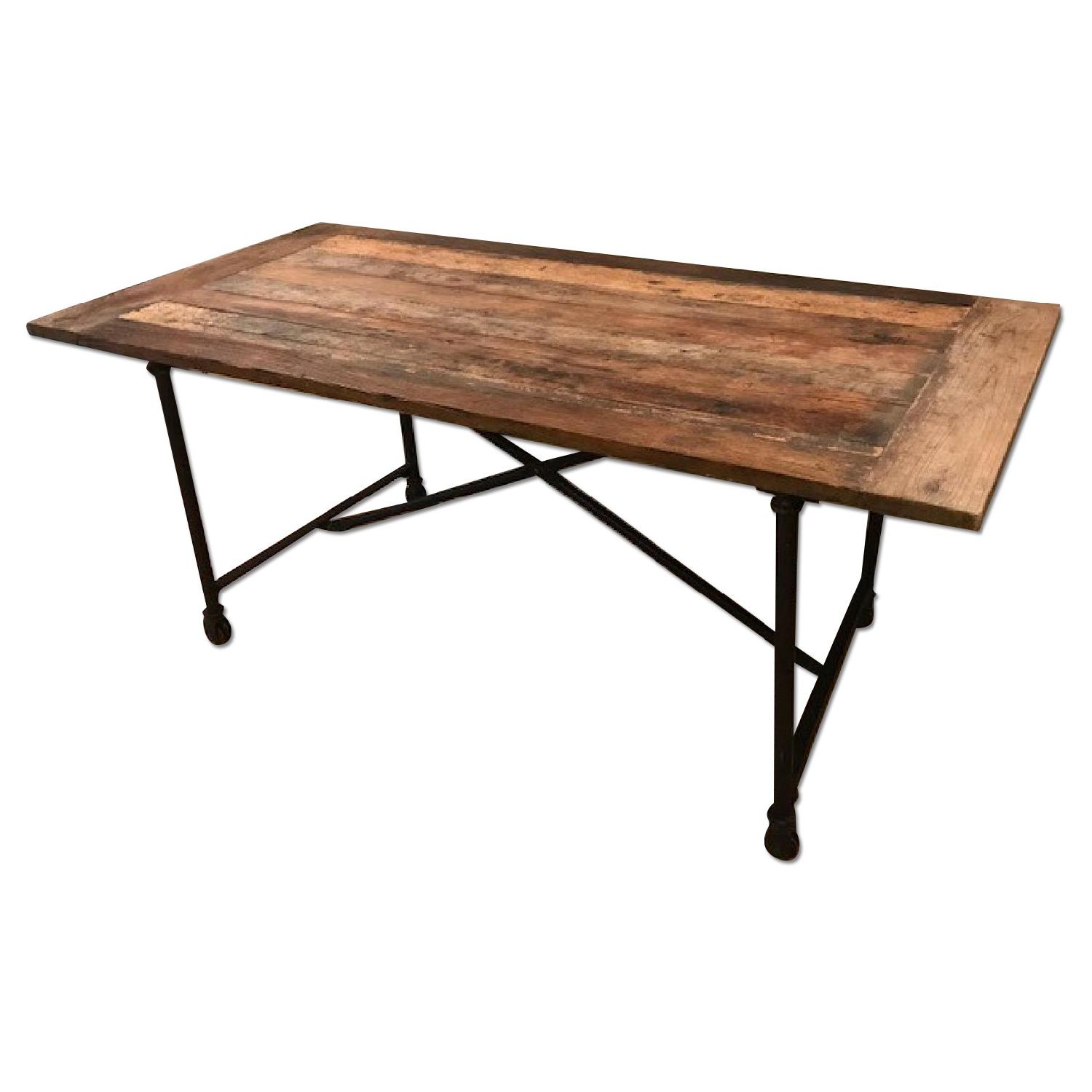 Restoration Hardware Flatiron Rectangular Dining Table AptDeco