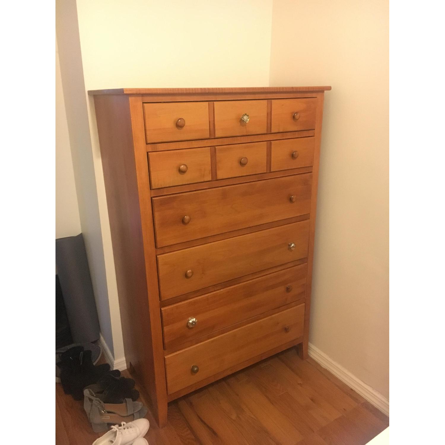 Crawford Furniture Tall Solid Wood Dresser - image-1