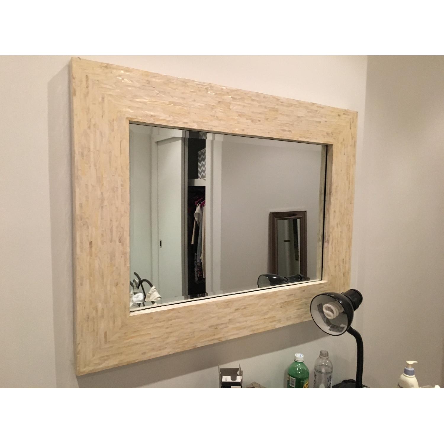 Pier 1 Imports Ivory Mother-of-Pearl Mirror - image-2