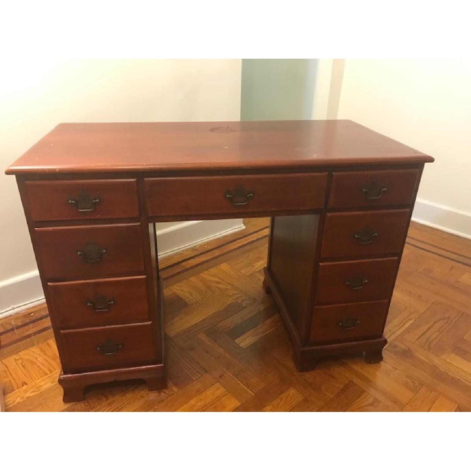 Vintage knee hole desk - image-1