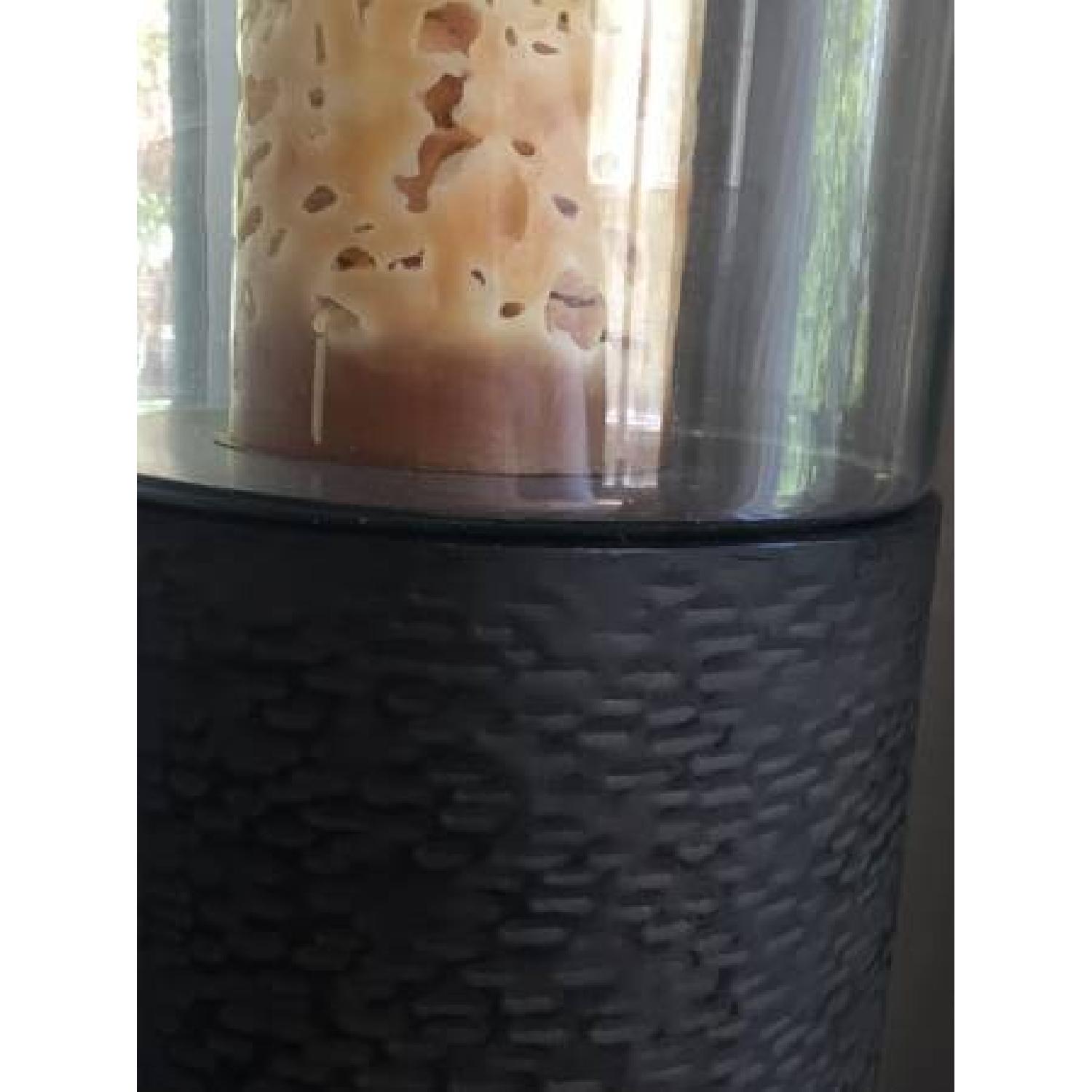 Pier 1 Metal Floor Hurricane Candle Holder - image-2