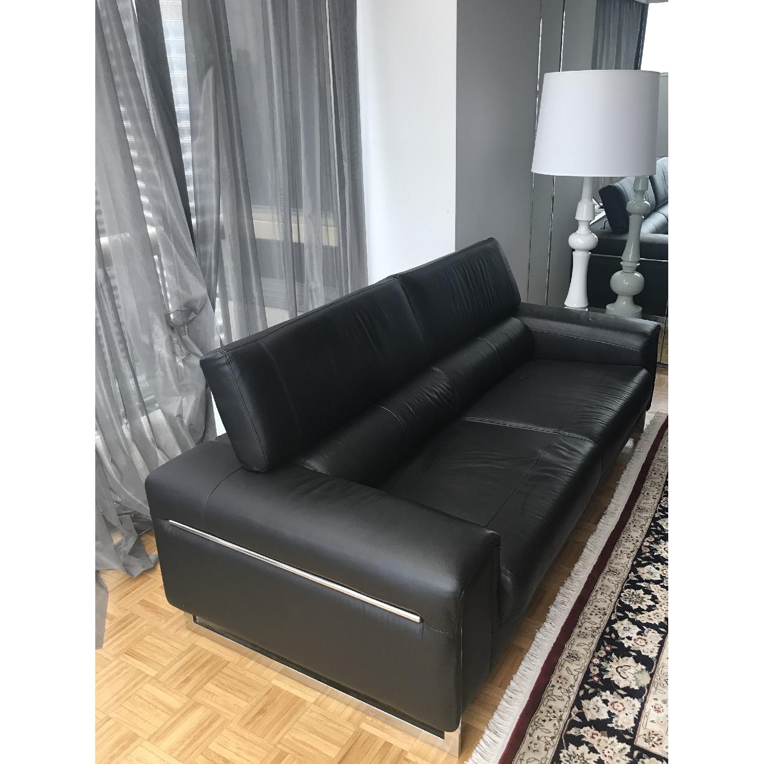 Modani Modern Italian Leather Sofa w/ Adjustable Back - image-2