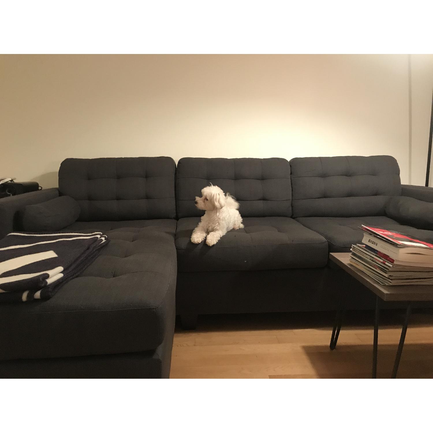 Tufted Sectional Sofa - image-1
