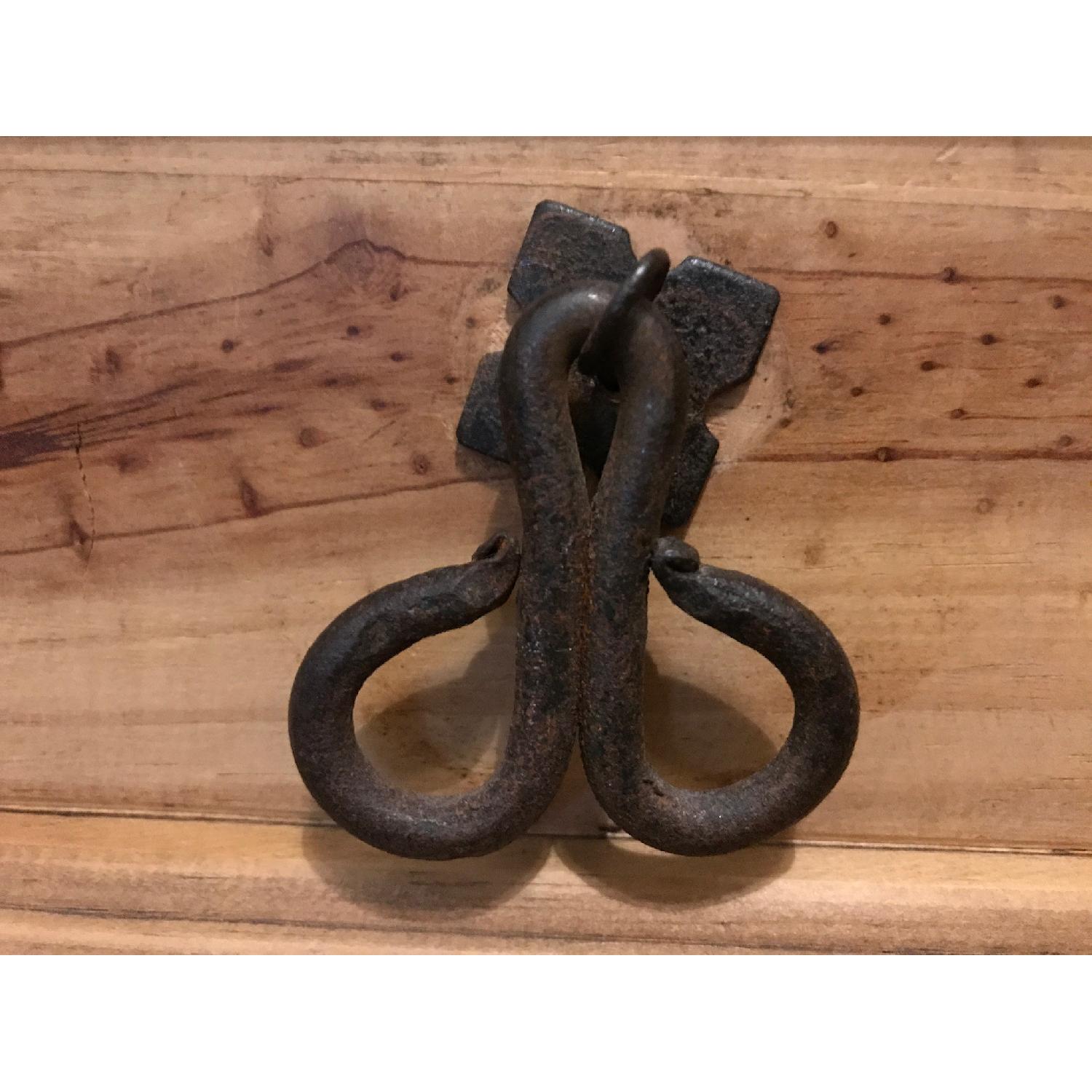 Rustic Pine Bonnet Top Bookcase w/ Bottom Drawers - image-5