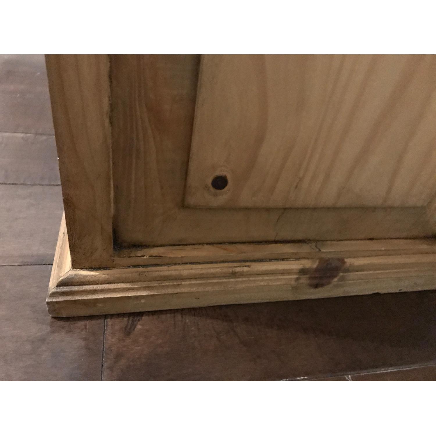 Rustic Pine Bonnet Top Bookcase w/ Bottom Drawers - image-7