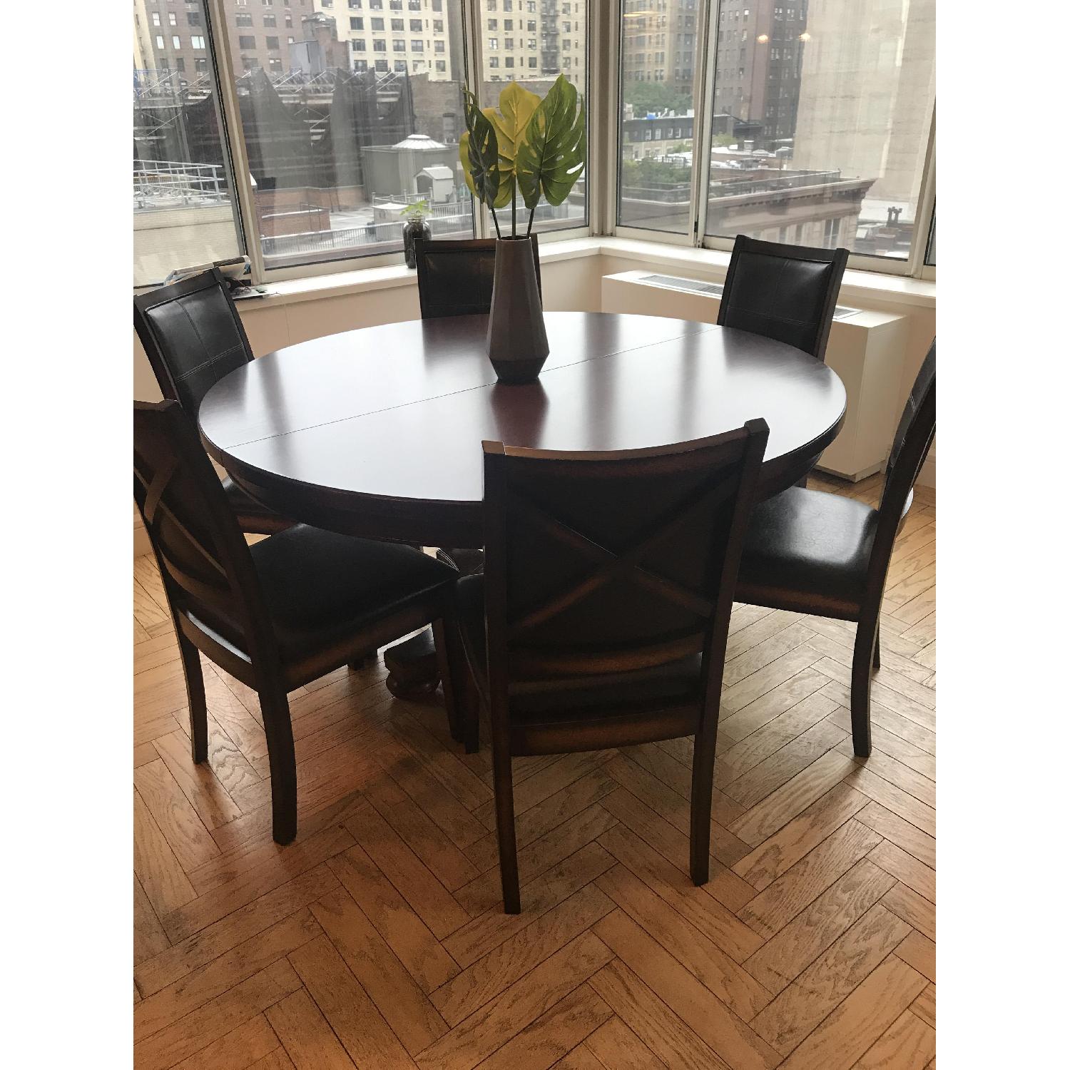 Martha Stewart Cherry Wood Dining Table - image-2