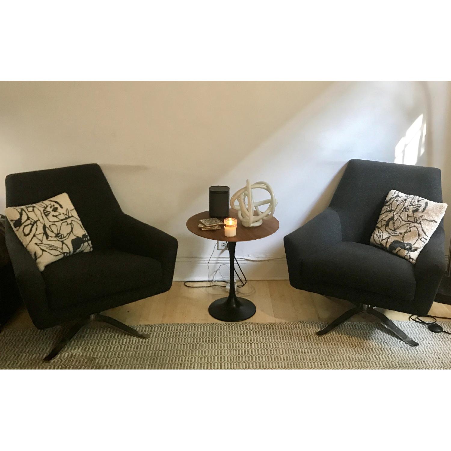 West Elm Lucas Collection Swivel Chair - image-1