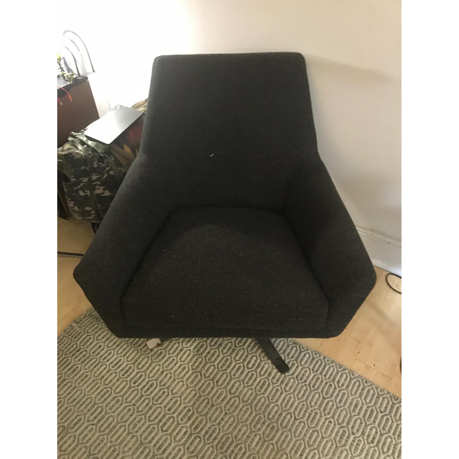 West Elm Lucas Collection Swivel Chair - image-4