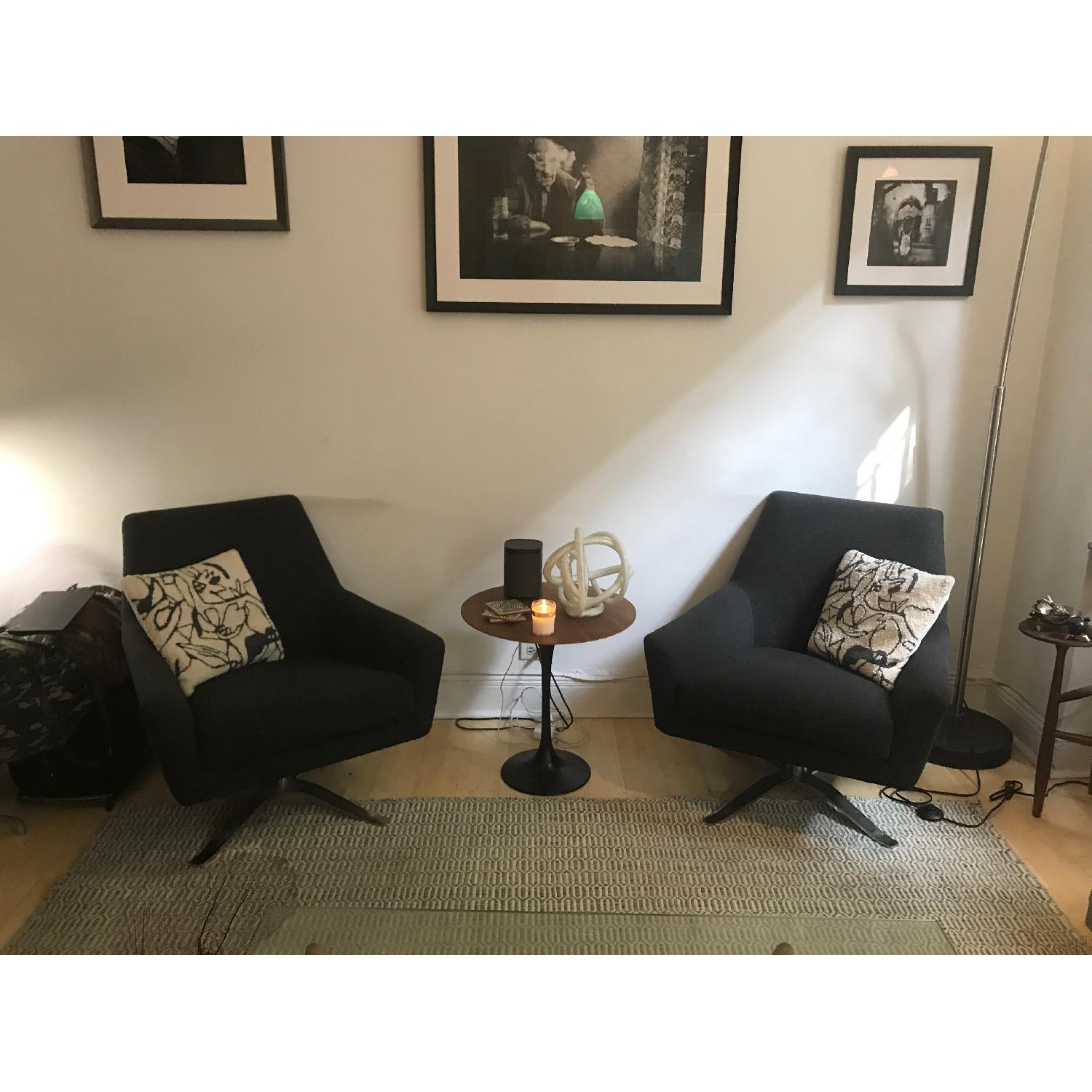 West Elm Lucas Collection Swivel Chair - image-6