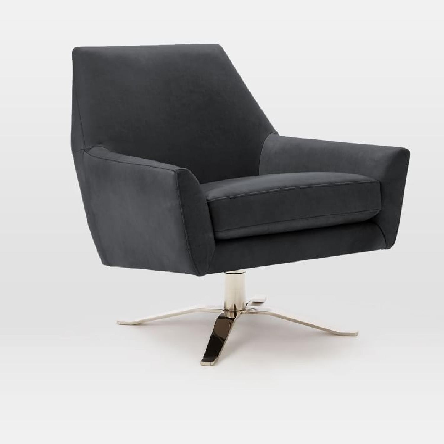 West Elm Lucas Collection Swivel Chair - image-7