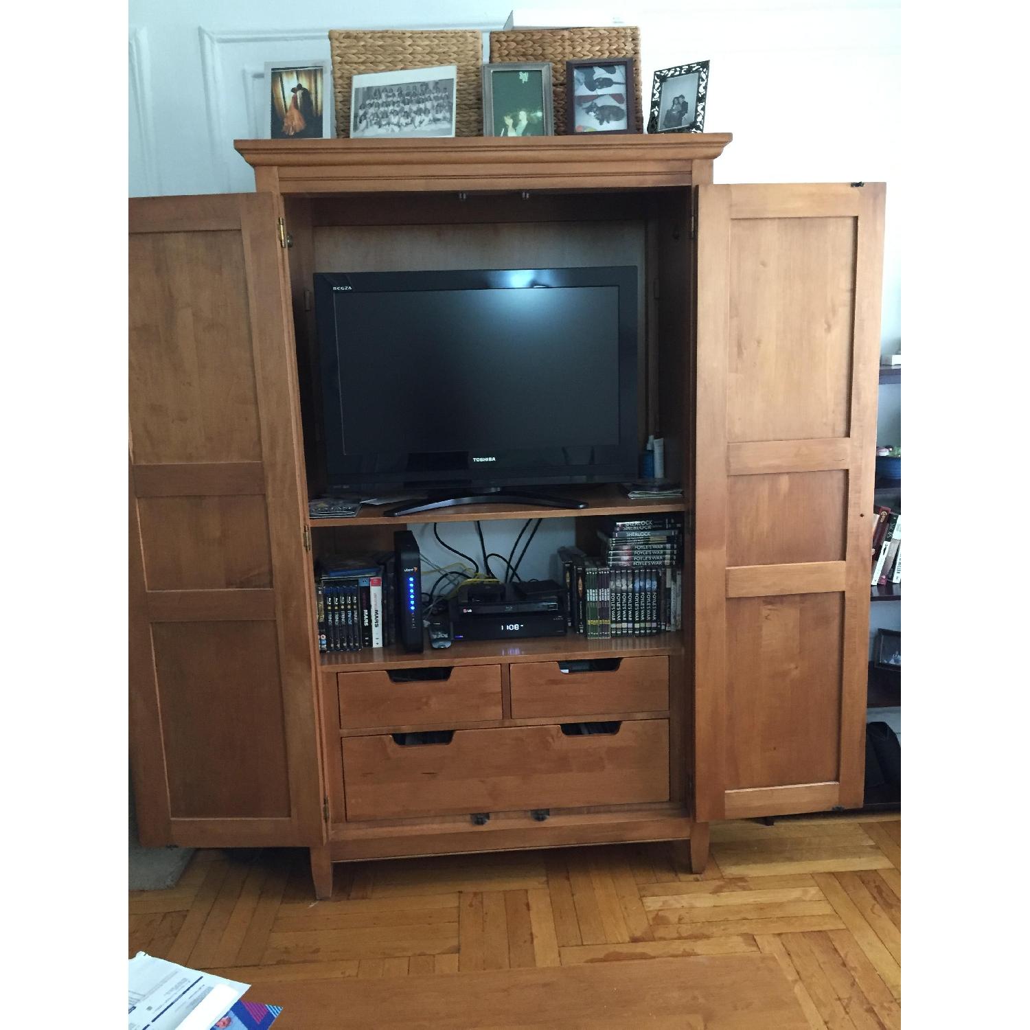 Ethan Allen Armoire/Entertainment Center - image-1